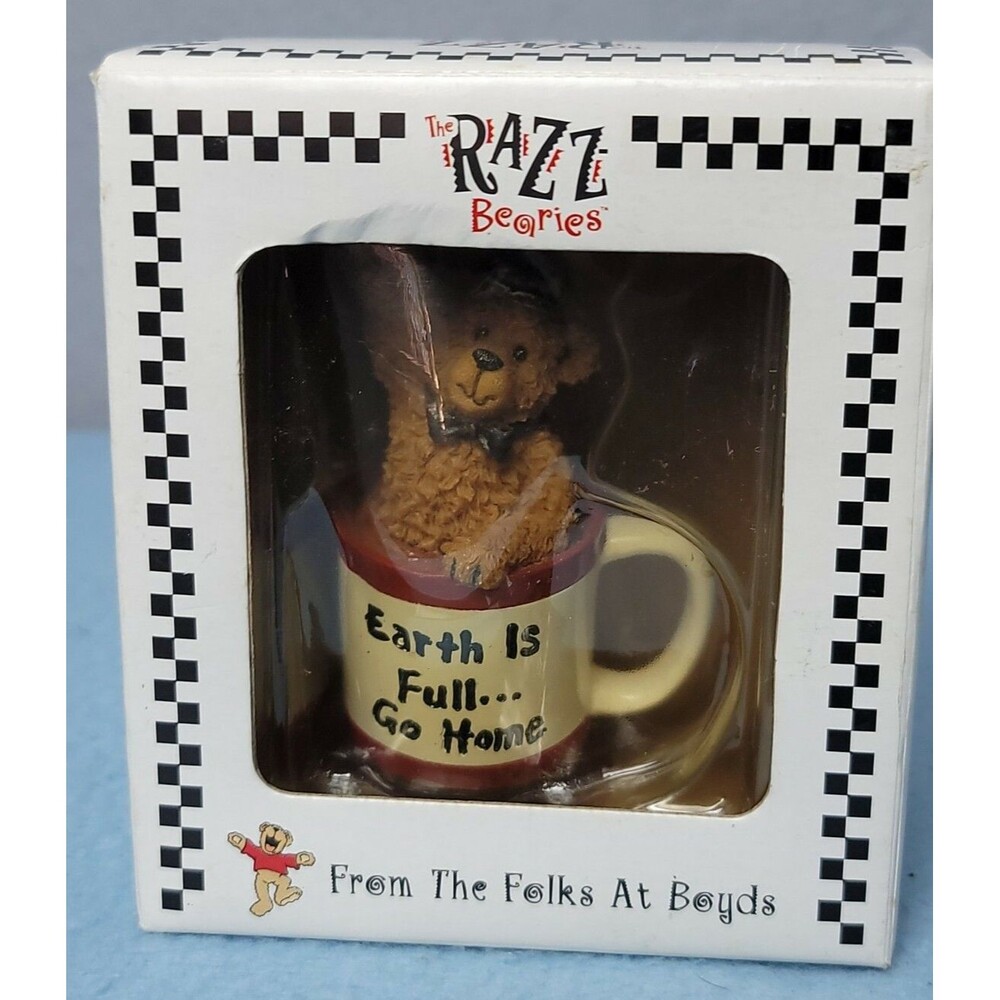 Boyds Bears RAZZ Bearies Collection - Pluto: Earth is Full... Go Home! #24423